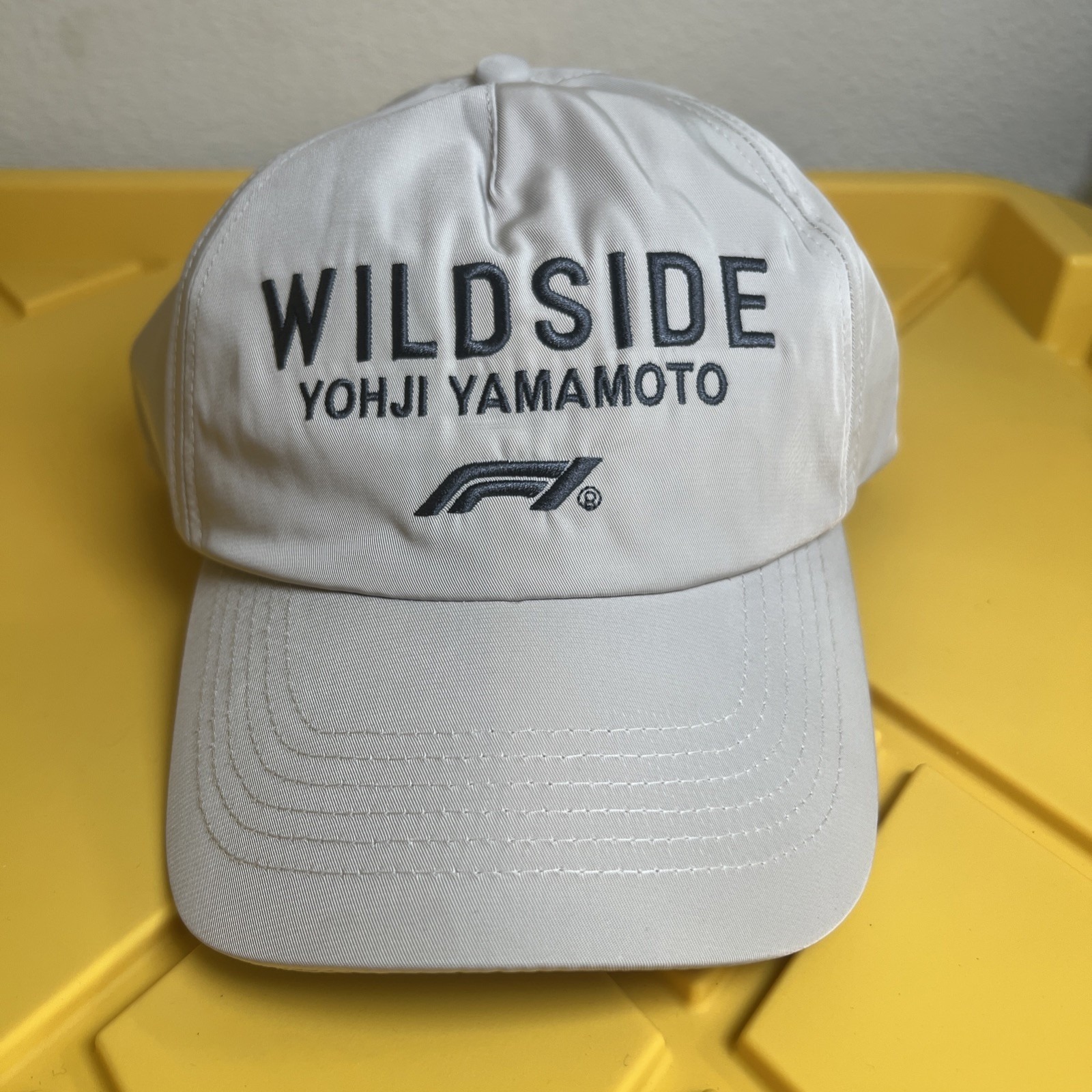Yohji Yamamoto Formula One F1 Wildside Hat Snapback Beige Grand Prix New W/ Tag